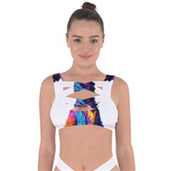 Wild Cat Bandaged Up Bikini Top by Sosodesigns19