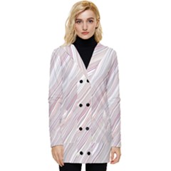 Marble Texture Marble Painting Button Up Hooded Coat  by Ndabl3x