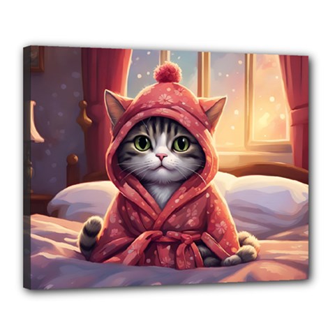 Cat 2 Canvas 20  X 16  (stretched) by 2607694a