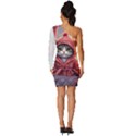 Cat 2 Long Sleeve One Shoulder Mini Dress View4