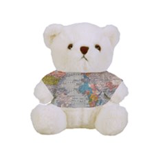 Vintage World Map Full Print Tee For Cuddly Teddy Bear by Ket1n9
