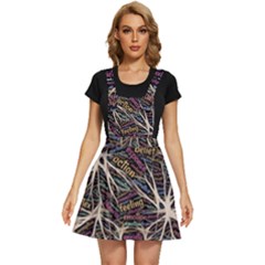 Mental Human Experience Mindset Pattern Apron Dress by Paksenen