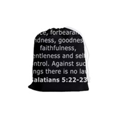 Galatians 5 Drawstring Pouch (medium) by RiverRootz