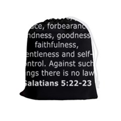 Galatians 5 Drawstring Pouch (xl) by RiverRootz