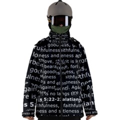 Galatians 5 Men s Zip Ski And Snowboard Waterproof Breathable Jacket by RiverRootz