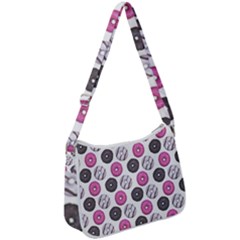 Pattern Seamless Design Decorative Zip Up Shoulder Bag by Proyonanggan