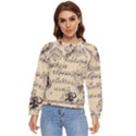 Musical Swirls Ladies Women s Long Sleeve Raglan T-Shirt View1