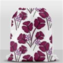 Flowers Pattern Background Nature Drawstring Bag (Small) View2