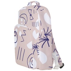 Abstract Leaf Nature Natural Beautiful Summer Pattern Double Compartment Backpack by Bedest
