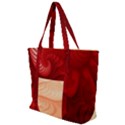 Lachs Kl Rotweissschwarz Kl Zip Up Canvas Bag View1