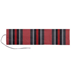 Rosa Grau Streifen Roll Up Canvas Pencil Holder (l) by 2607694c