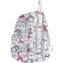 Cute Cat Chef Cooking Seamless Pattern Cartoon Foldable Lightweight Backpack View4