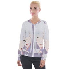 Emilia Rezero Velvet Zip Up Jacket by Azkajaya