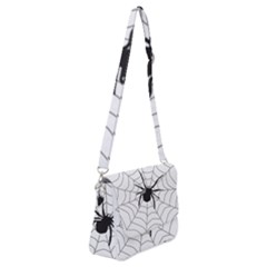 Spider Web Shoulder Bag With Back Zipper by Azkajaya