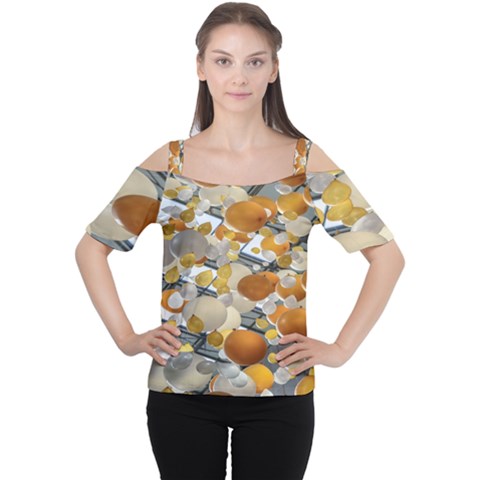 Ballon Classroom Cutout Shoulder T-shirt by Azkajaya