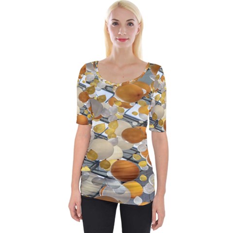 Ballon Classroom Wide Neckline T-shirt by Azkajaya