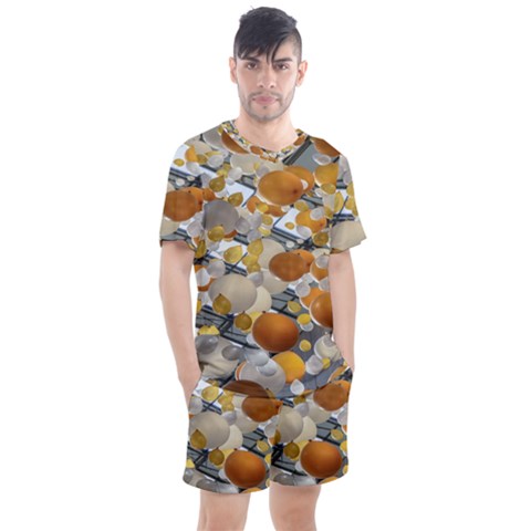 Ballon Classroom Men s Mesh T-shirt And Shorts Set by Azkajaya