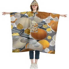 Ballon Classroom Women s Hooded Rain Ponchos by Azkajaya