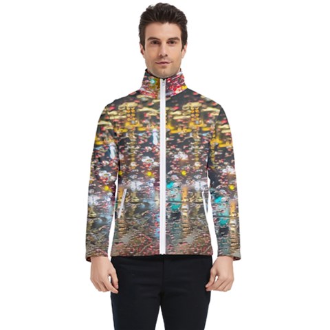 Water Droplets Men s Bomber Jacket by Azkajaya