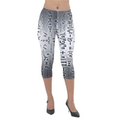 Science Formulas Lightweight Velour Capri Leggings  by Ket1n9