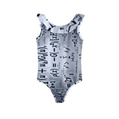 Science Formulas Kids  Frill Swimsuit by Ket1n9