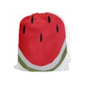 Watermelon Pillow Fluffy Drawstring Pouch (XL) View1