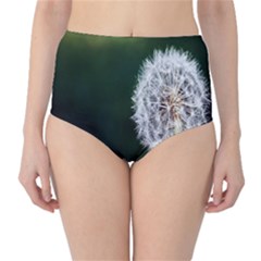 White Flower Classic High-waist Bikini Bottoms by Azkajaya