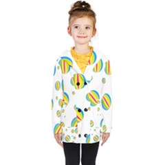 Balloon Ball District Colorful Kids  Double Breasted Button Coat by Ket1n9