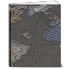 World Map 8  X 10  Softcover Notebook by Ket1n9