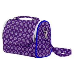 White Pentacle And Purple Pattern Satchel Shoulder Bag by cheekywitch