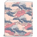 Waves Ocean Sea Water Pattern Rough Seas Digital Art Nature Nautical 8  x 10  Hardcover Notebook View2