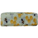 Bees Pattern Honey Bee Bug Honeycomb Honey Beehive Full Print Rope Handle Tote (Large) View3