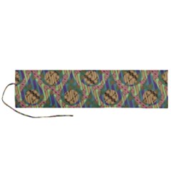 Tribal Background Boho Batik Roll Up Canvas Pencil Holder (l) by anzea