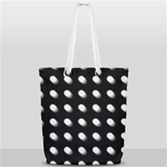 Background Dots Circles Graphic Full Print Rope Handle Tote (small) by Ndabl3x
