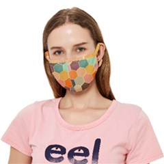 Abstract Hex Hexagon Grid Pattern Honeycomb Crease Cloth Face Mask (adult) by Proyonanggan