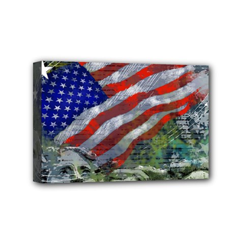 Usa United States Of America Images Independence Day Mini Canvas 6  X 4  (stretched) by Ket1n9