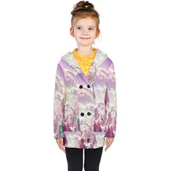 Clouds Multicolor Fantasy Art Skies Kids  Double Breasted Button Coat by Ket1n9