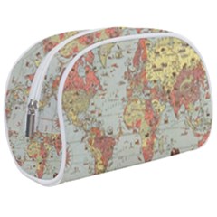 Vintage Old Antique World Map Make Up Case (medium) by Bedest