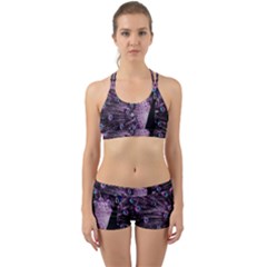 Purple Peacock Back Web Gym Set by Bedest