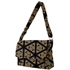 Pattern Stained Glass Triangles Full Print Messenger Bag (s) by HermanTelo