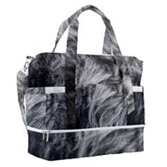 Angry Male Lion Wild Animal Sports Shoulder Bag With Shoes Compartment by Loisa77