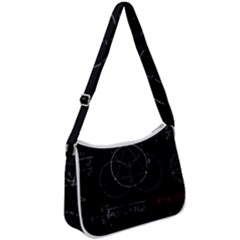Math Board Circuit Circuits Computer Shield Tech Technology Zip Up Shoulder Bag by Loisa77