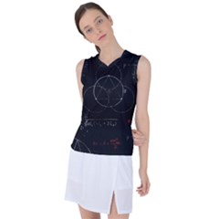 Math Board Circuit Circuits Computer Shield Tech Technology Women s Sleeveless Sports Top by Loisa77