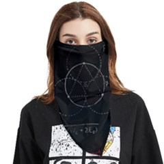 Math Board Circuit Circuits Computer Shield Tech Technology Face Covering Bandana (triangle) by Loisa77
