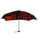 Red Circuit Board Texture Red Circuit Digital Texture Circuit Board Red Technology Mini Folding Umbrellas View3