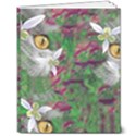 Illustrations Color Cat Flower Abstract Textures 8  x 10  Softcover Notebook View1