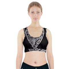 Guitar Pic Sports Bra With Pocket by RiverRootsReggae