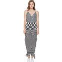 Circles Checkered Abstract Abstraction Art Sleeveless Tie Ankle Chiffon Jumpsuit View1