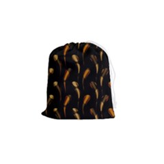 Abstract Art Pattern Warm Colors Drawstring Pouch (small) by Ndabl3x