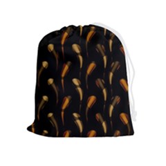Abstract Art Pattern Warm Colors Drawstring Pouch (xl) by Ndabl3x